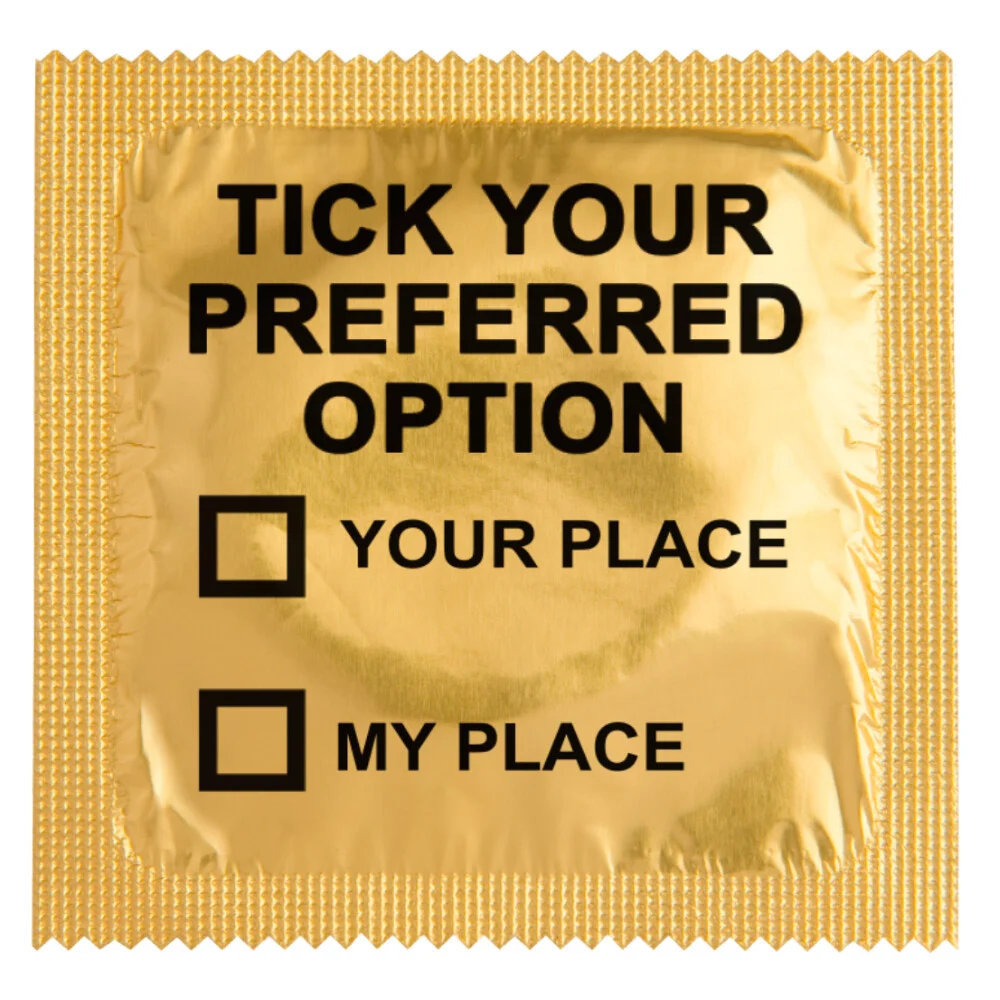Condom - Tick your preferred option I Egyedi Óvszerek