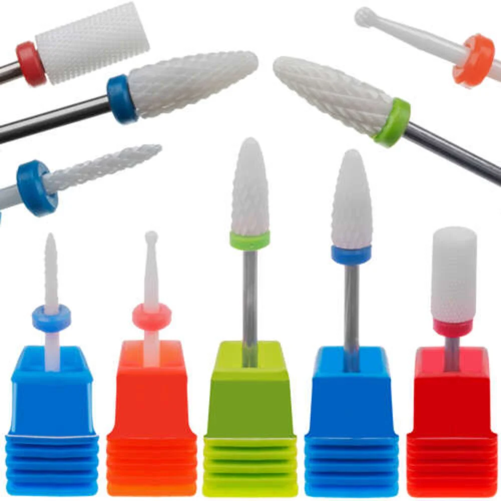 Ceramic Nail Drill - 5 different bits