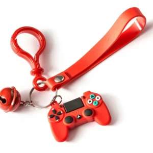 Red Gamer Controller keychain | Piros Kulcstartó Csengővel