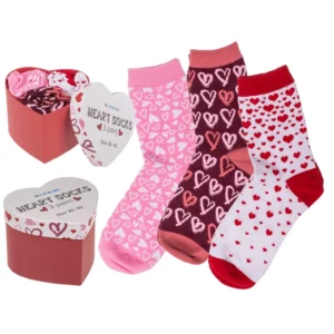 3 db női zokni, Hearts 36 - 42-es méret | 3 pcs women's socks, Hearts size 36 - 42