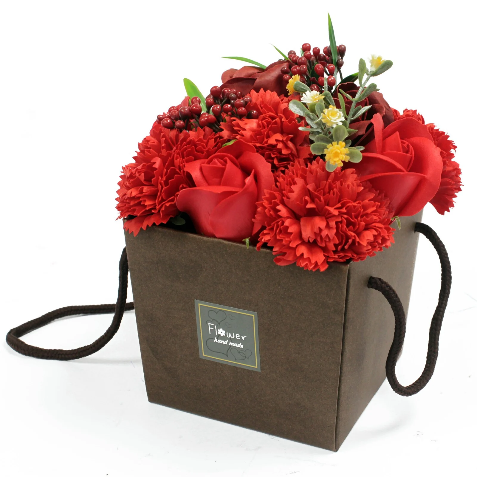 Red Soap Flower Bouquet