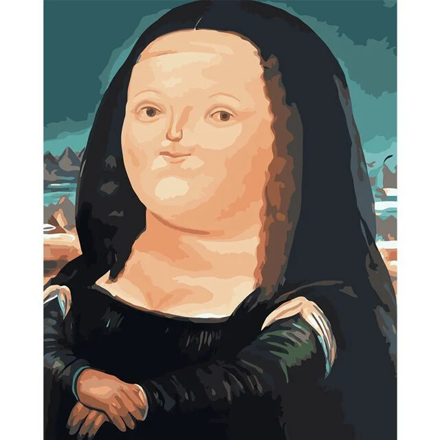 Fat Mona Lisa Paint | Kövér Mona Lisa - festés számok szerint készlet