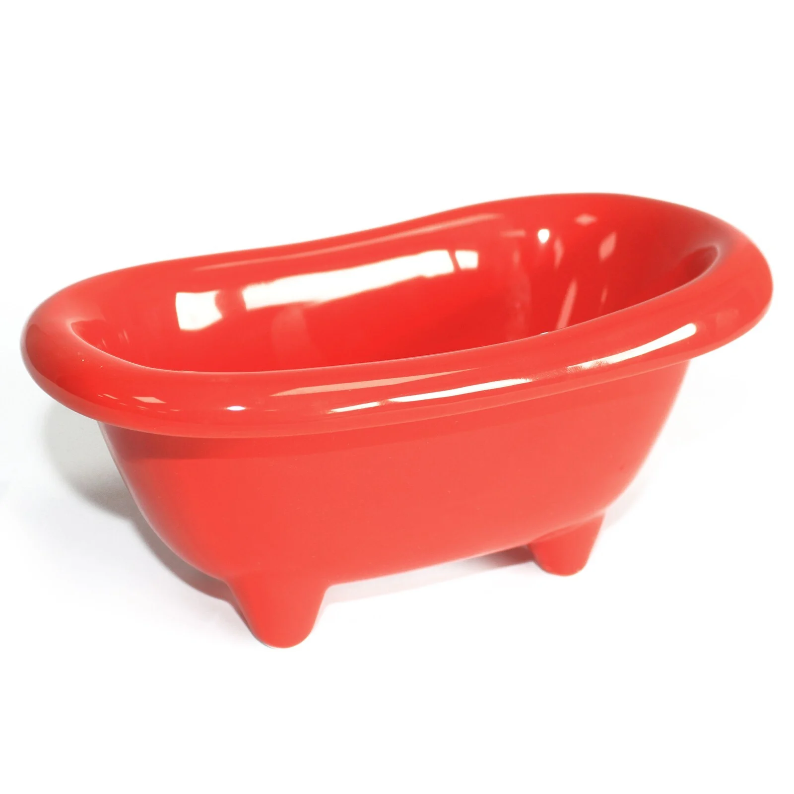 Red Ceramic Mini Bath | Piros Kerámia Mini Fürdő