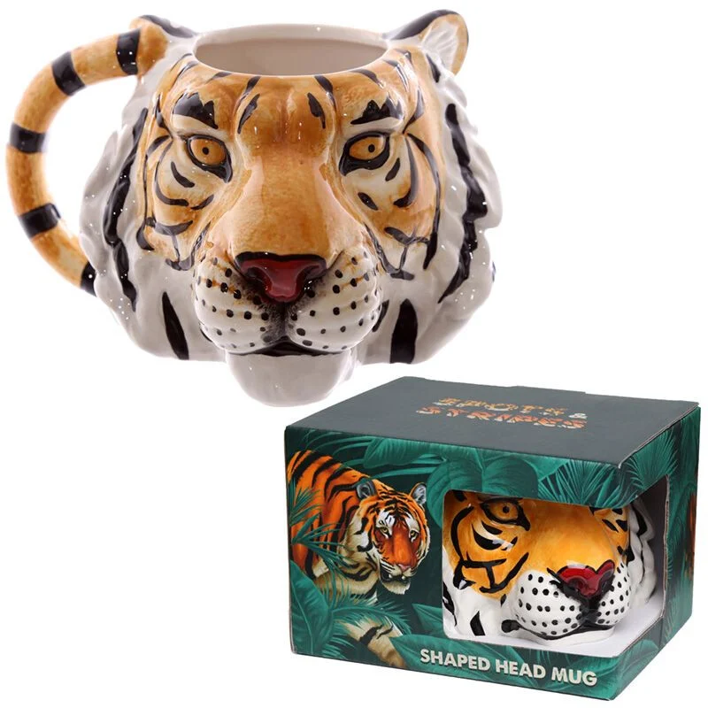 Tiger's Head Ceramic Mug