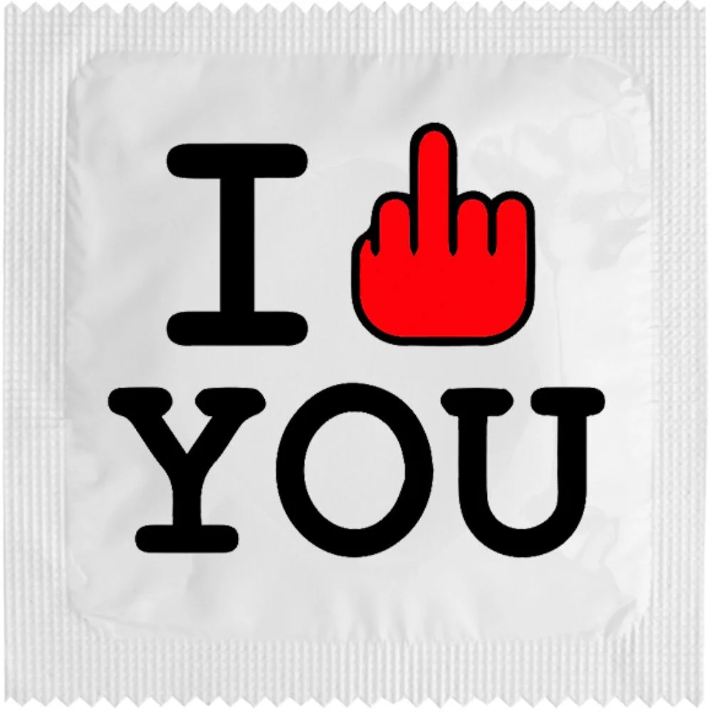 Condom - I F**k You I Egyedi Óvszerek