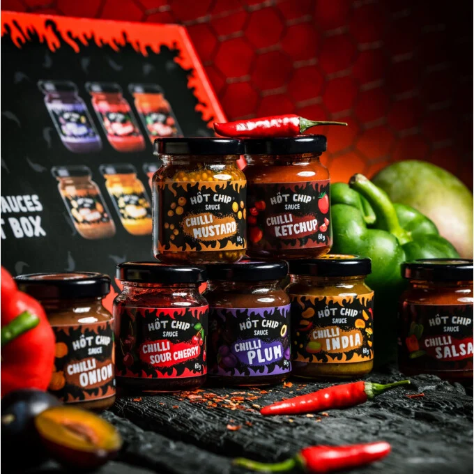 Hot Chip Chili Sauce 7pcs Gift Box