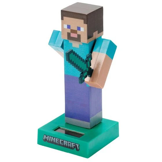 Minecraft Steve Solar-Powered Figure