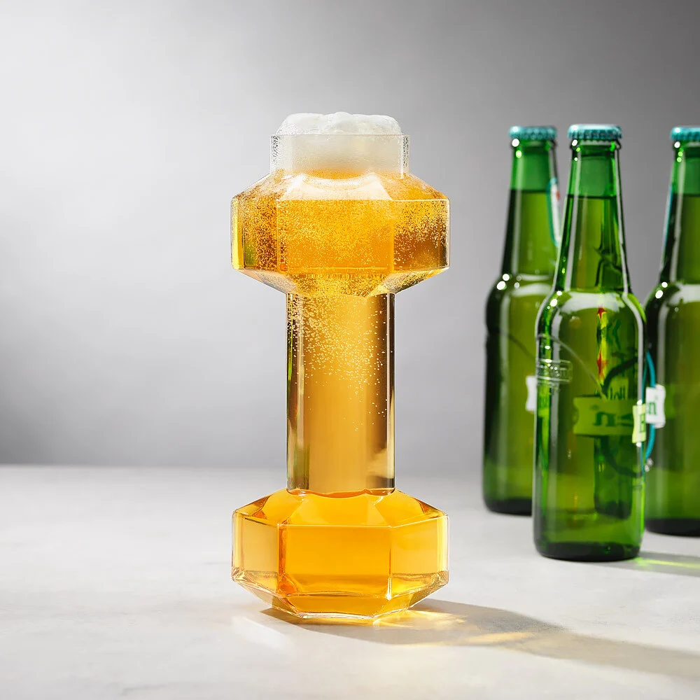 Dumbbell Beer Glass V2