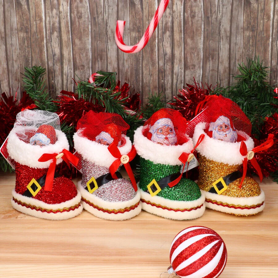 Christmas Santa Boot with Chocolate