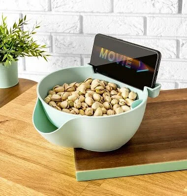 Snack Bowl with Phone Holder I Nasis Tál Telefontartóval