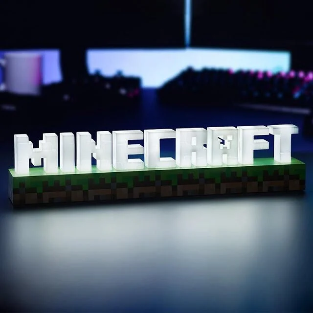 Minecraft logo Lamp