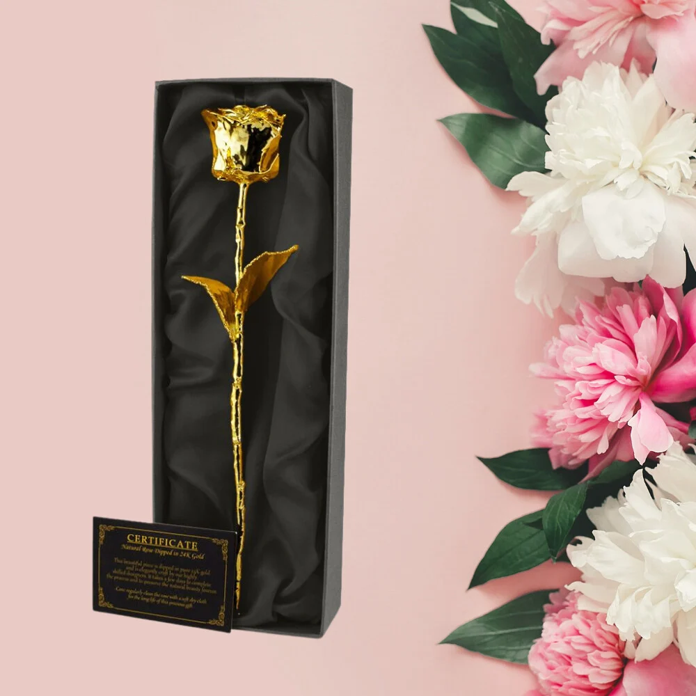 24k Aranyba Mártott Rózsa - Anyák napja