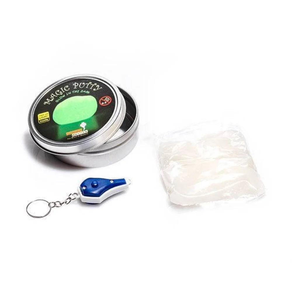 Varázsgyurma - sötétben világító UV fénnyel | Magic Clay - Glows in the Dark with UV Light