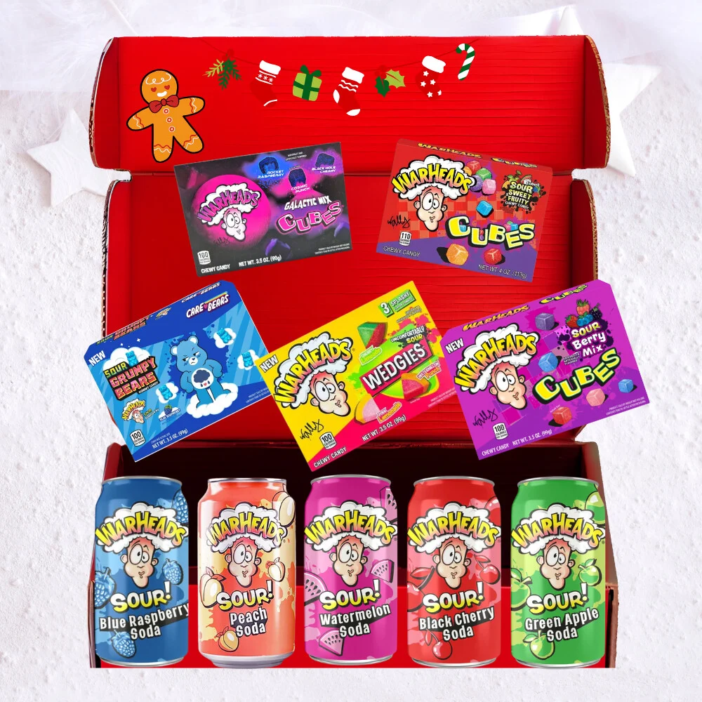 Finomságok Warheads Savanyú Box | Karácsonyi Kiadás 3