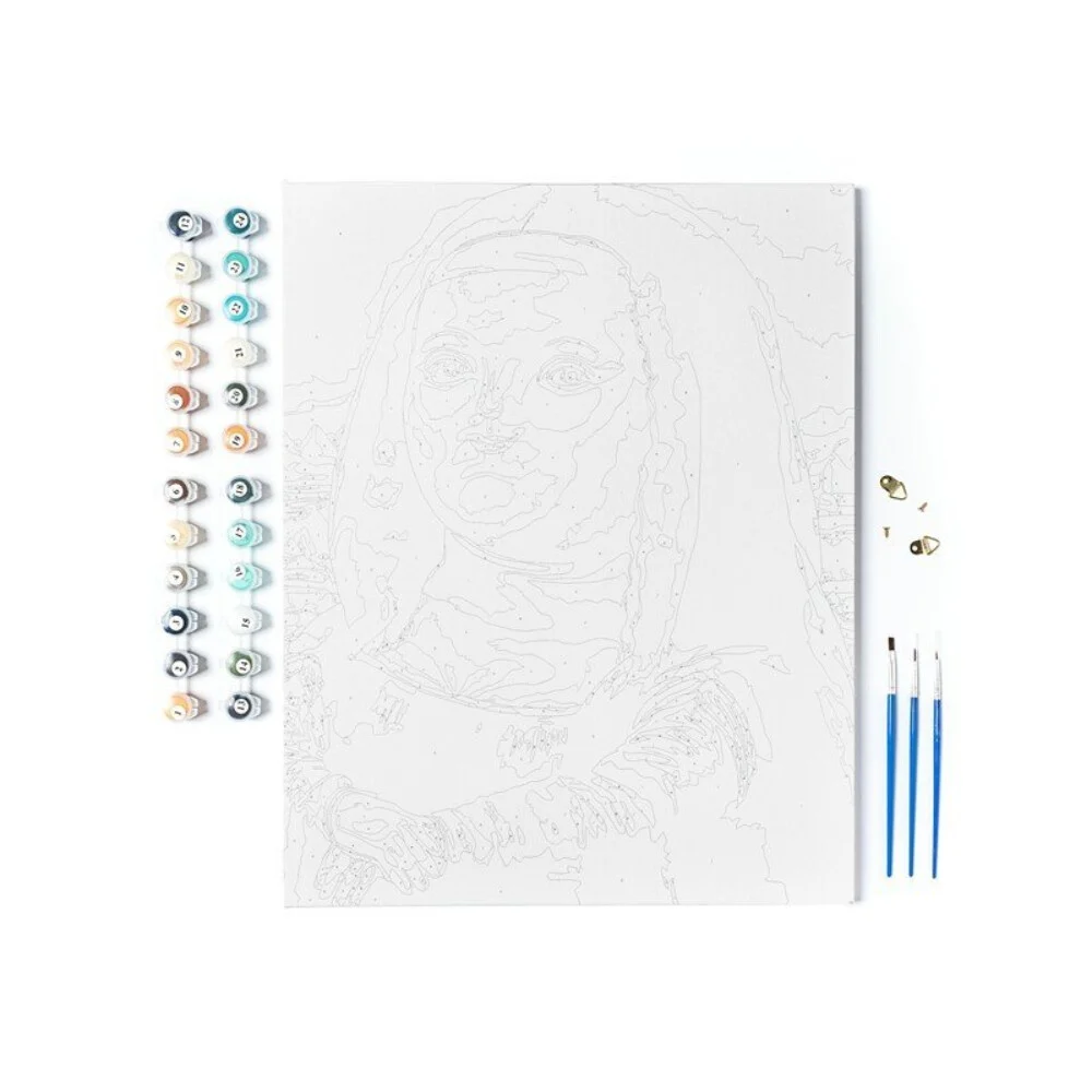 Fat Mona Lisa Paint | Kövér Mona Lisa - festés számok szerint készlet - Image 2