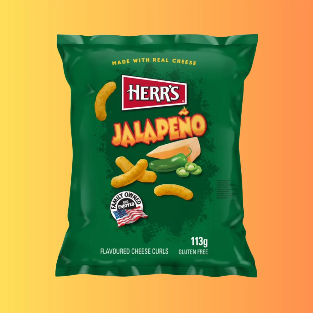 Herr's Jalapeño Cheese Curls 113g