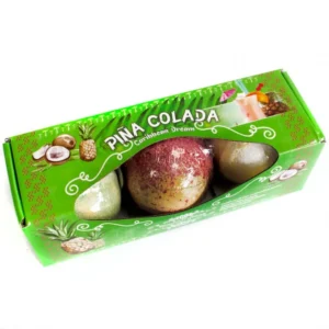 3 darabos Fürdőbomba Együttes Pinha Colada - Cocktail Bath Bombs