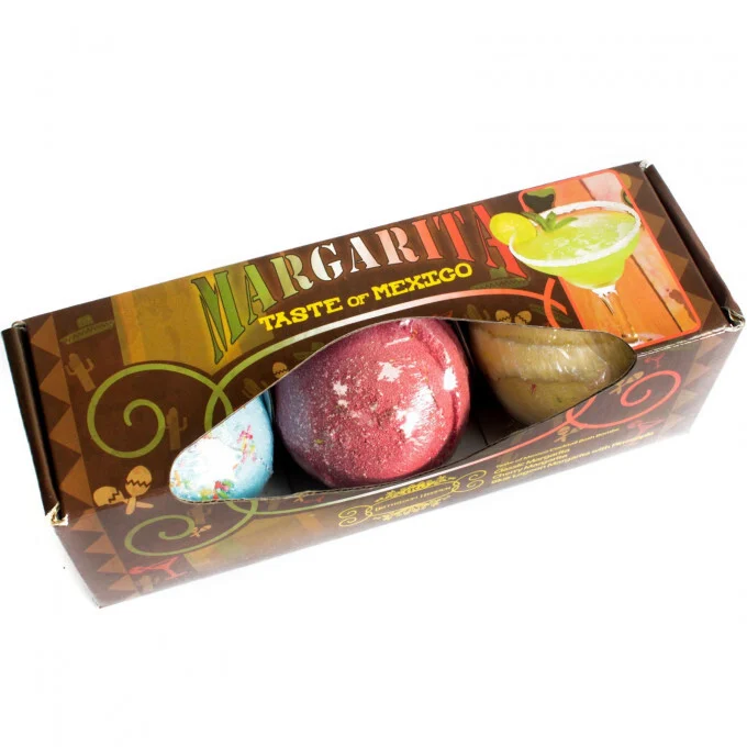 3 darabos Fürdőbomba Együttes Margarita - Cocktail Bath Bombs