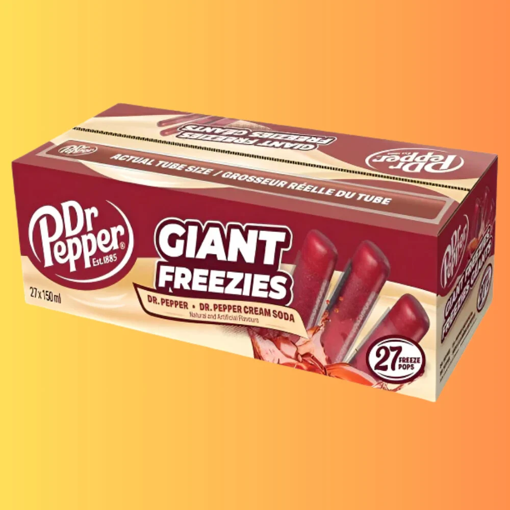 Dr Pepper Cream Soda Giant Freezer Pops 150ml