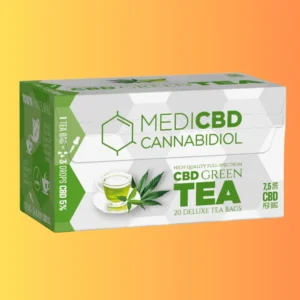 MediCBD Green Tea (Box of 20 teabags) I Zöld Tea CBD-vel (20 filteres doboz), 7,5 mg CBD