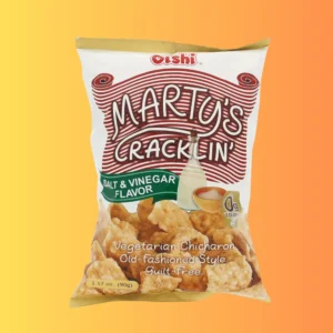 Oishi Marty’s Crackling Salt & Vinegar Chicharon | Só és Ecet Chicharon 90g