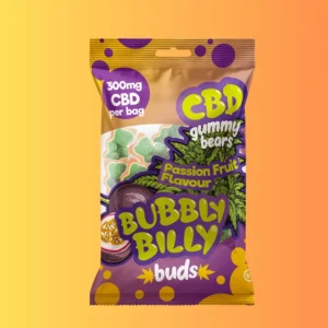 Bubbly Billy Buds Passion Fruit Gummy Bears I Passiógyümölcs ízű CBD Gumicukor - 300 mg