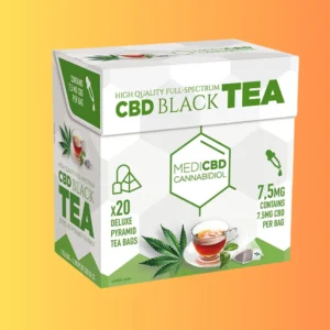 MediCBD Black Tea (Box of 20 Pyramid Teabags) Fekete Tea -7,5mg CBD