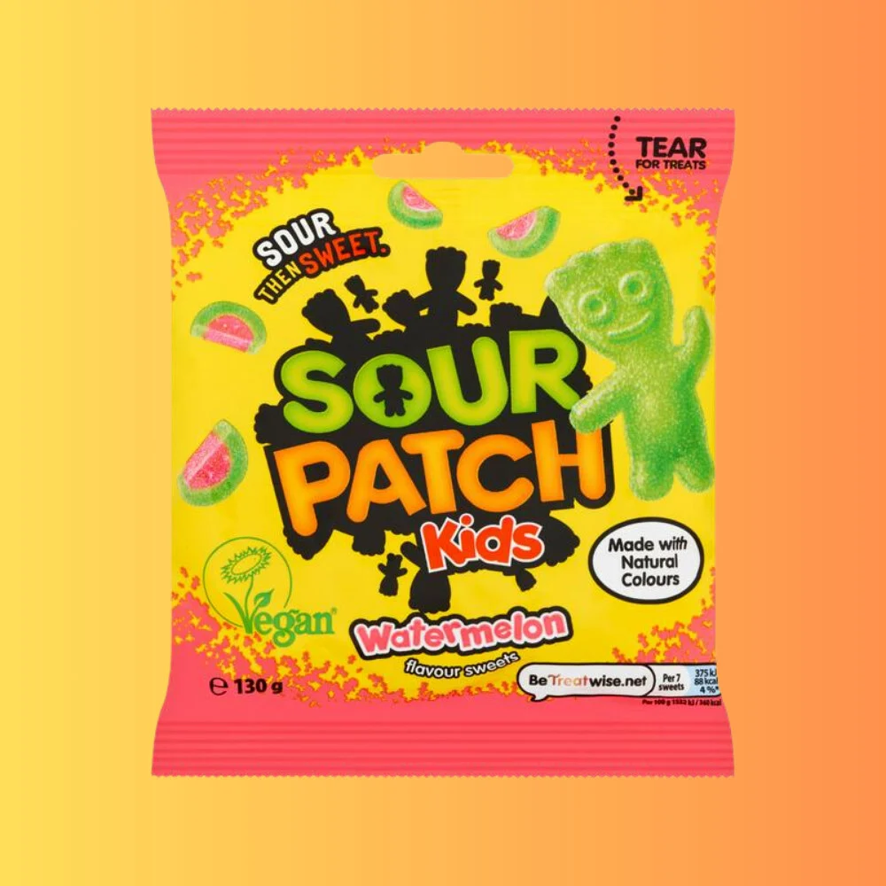 Sour Patch Kids Watermelon I Görögdinnye Ízű Savanyú Gumicukor 130g