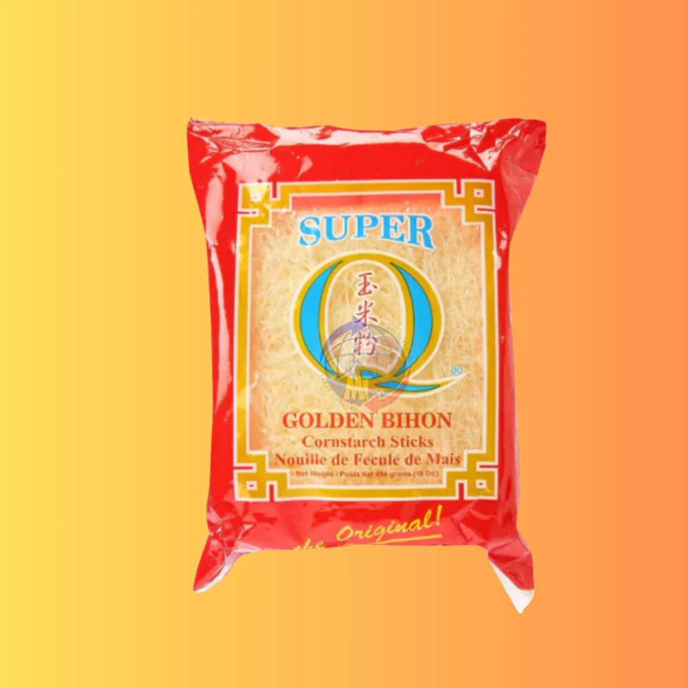 Super Q Golden Bihon Cornstarch Sticks | Kukoricakeményítő Pálcikák 454g