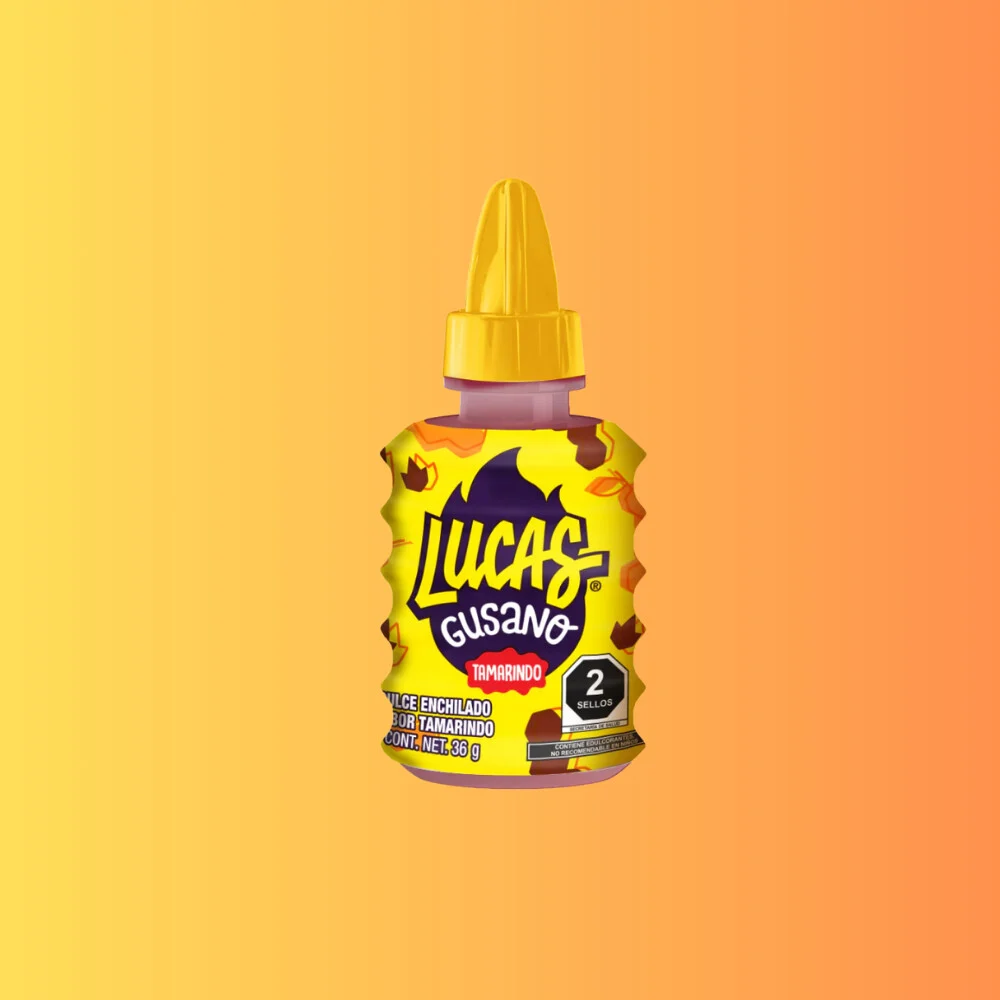 Lucas Gusano Tamarindo 36g I Tamarindusz Ízű Folyékony Cukorka