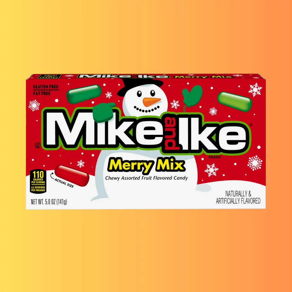Mike and Ike Merry Mix Christmas Edition I Karácsonyi ízű Gumicukor 120g