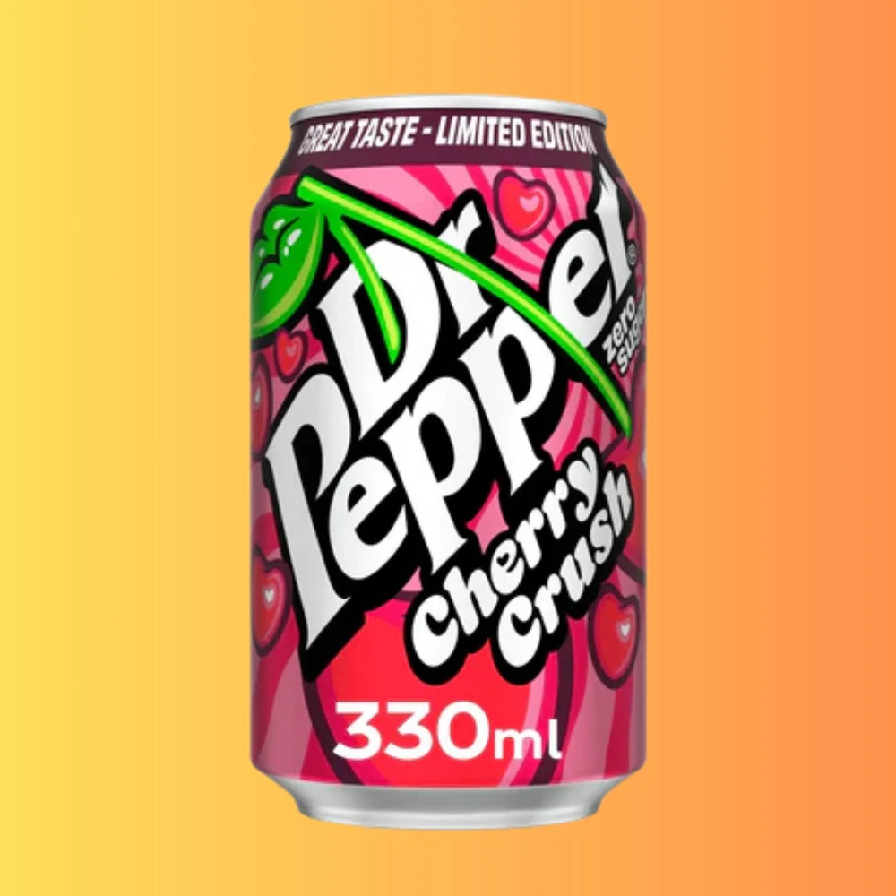 Dr Pepper Zero Sugar Cherry Crush Limited Edition I Cseresznye Ízű Szénsavas Üdítő 330ml