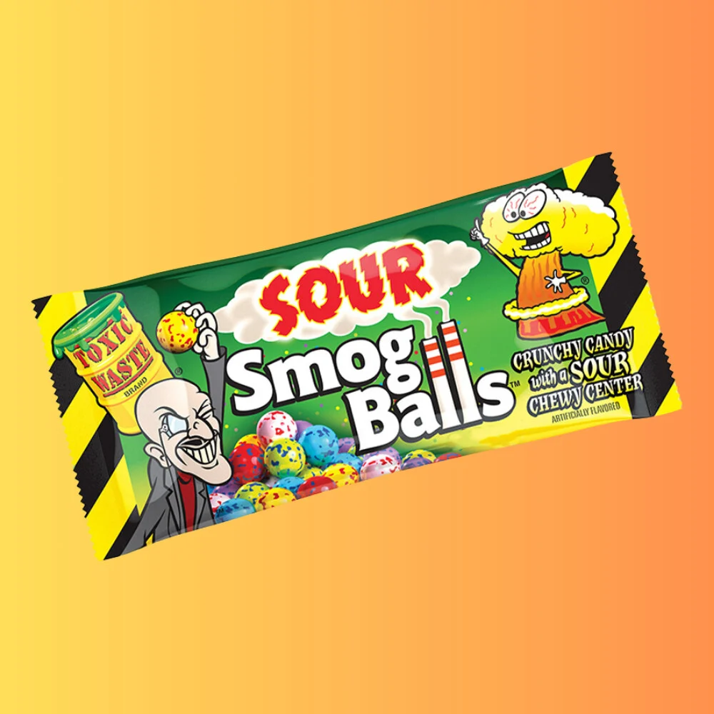 Toxic Waste Smog Balls Sour Candy 48g I Savanyú Cukorka