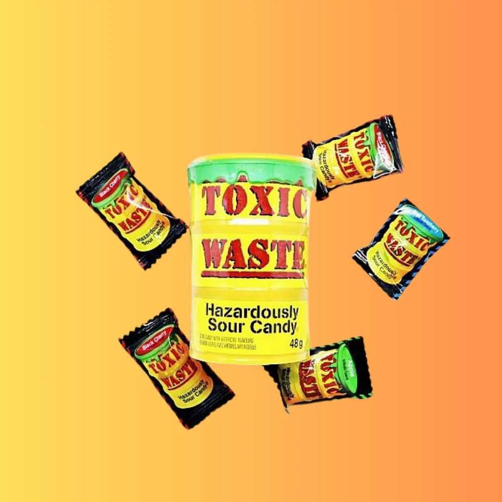 Toxic Waste Yellow Drum Sour Candies 42g I Sárga Dobozos Savanyú Cukorkák