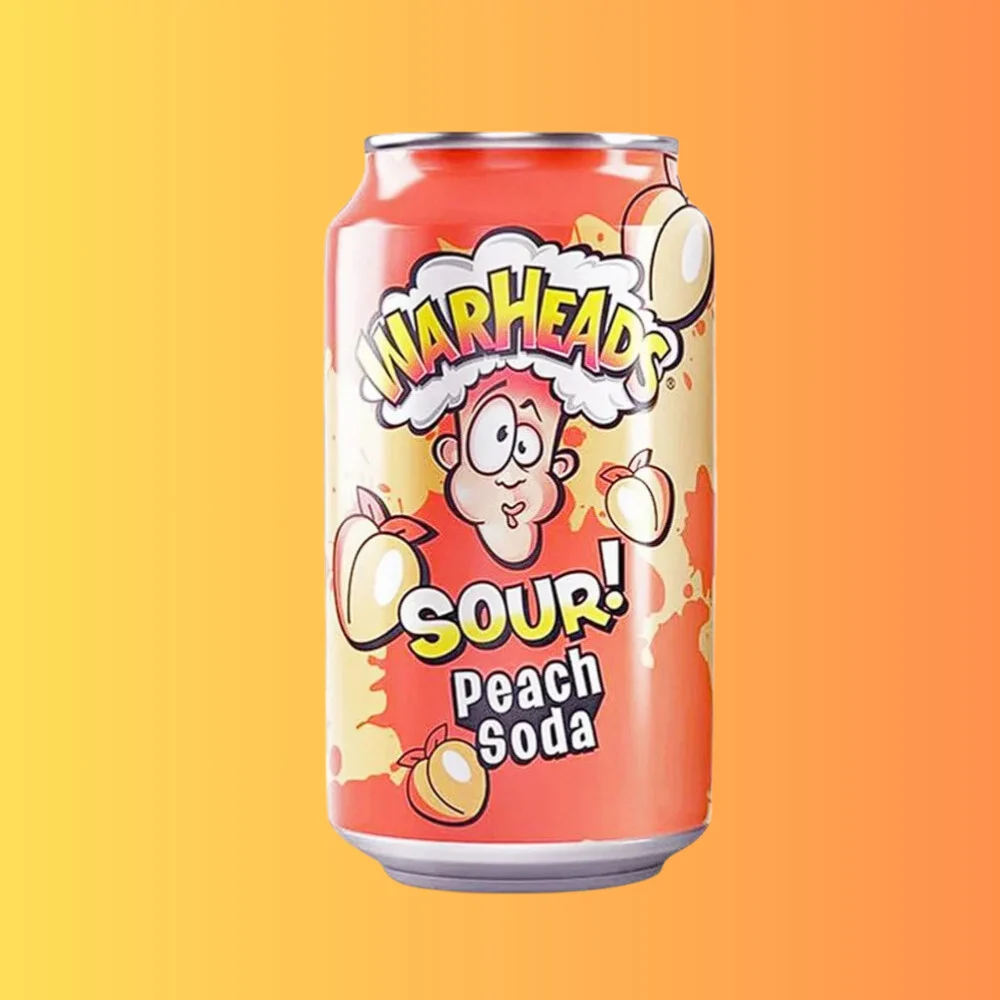 Warheads Sour peach soda I savanyú barack szóda 355 ml