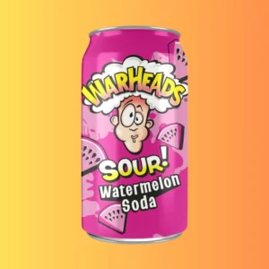 Warheads Sour Watermelon Soda I görögdinnye ízű savanyú üdítőital 355ml