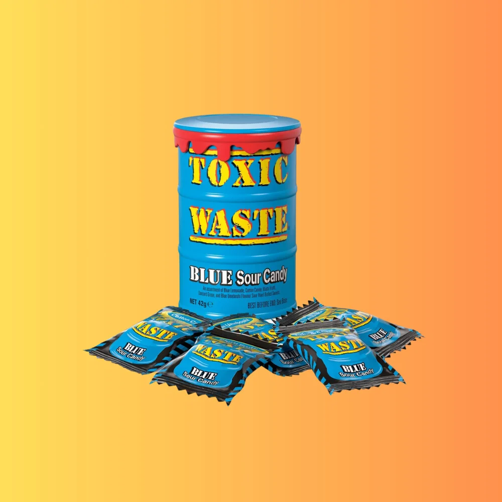 Toxic Waste Blue Drum Sour Candies 42g I Kék Dobozos Savanyú Cukorka