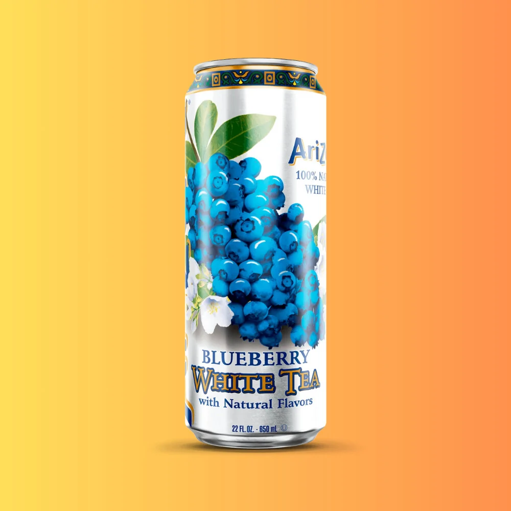 Arizona Blueberry White Tea 650ml I Áfonya Ízű Fehér Tea