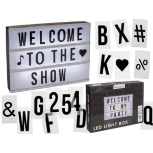 Illuminated Board with 84 Letters | Megvilágított műanyag tábla 84 betűvel