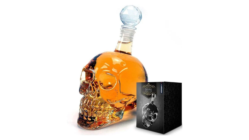 Skull Whiskey Bottle 1L | Koponya Whisky Üveg