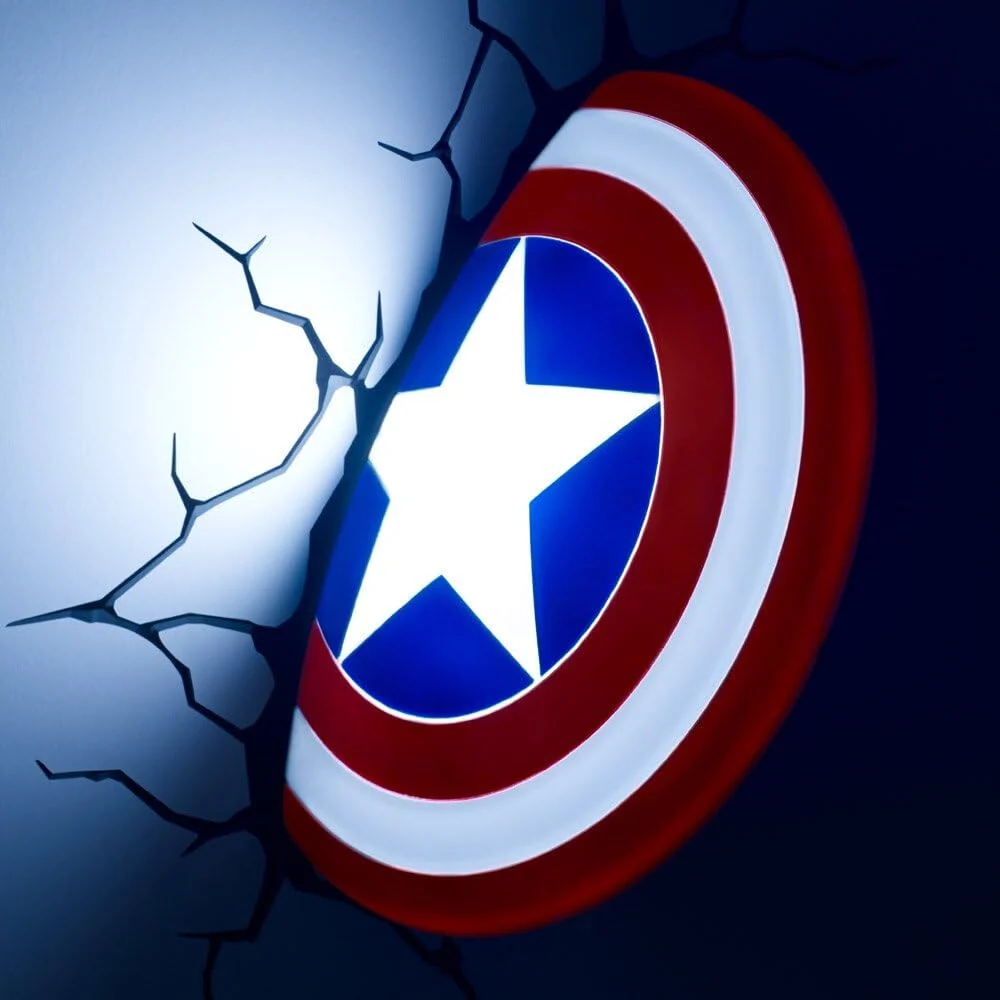 3D Light FX Marvel Captain America I Fali Világítás