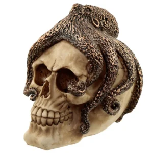 Bronze Octopus Skull Ornament I Polip Koponya Dísz