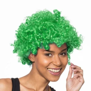 Green Afro Wig I Zöld Afro Paróka