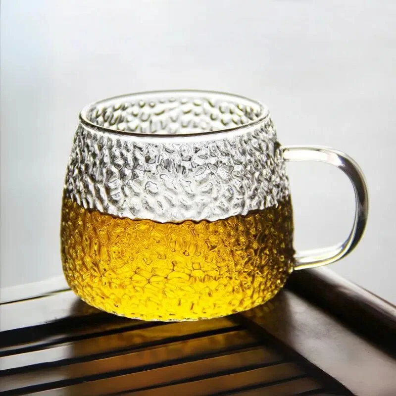 Pineapple Mug with Transparent Handle | Ananászmintás Bögre Átlátszó Füllel 420 ml