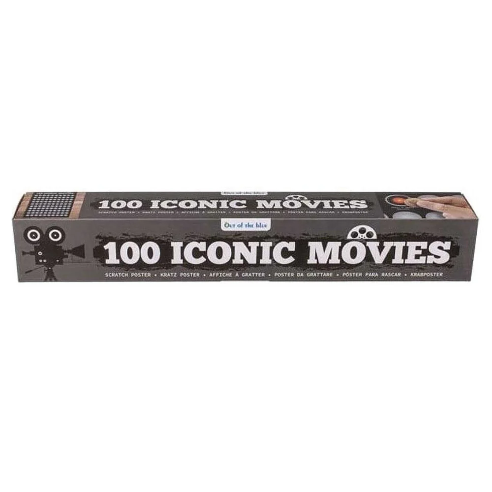 100 Iconic Movies Scratch Poster I Ikonikus Filmek Kaparós Poszter - Image 2