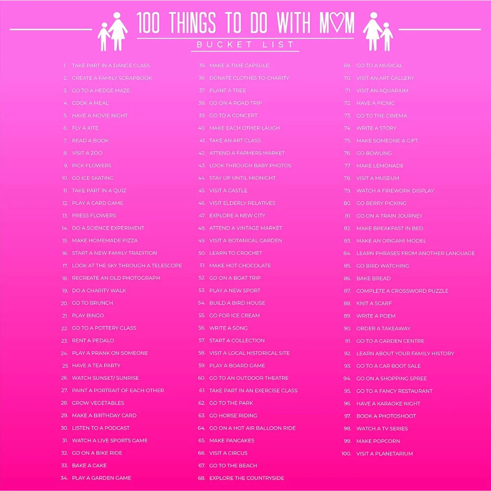 100 Things to do with mom | 100 Dolog,Anyával - Image 3
