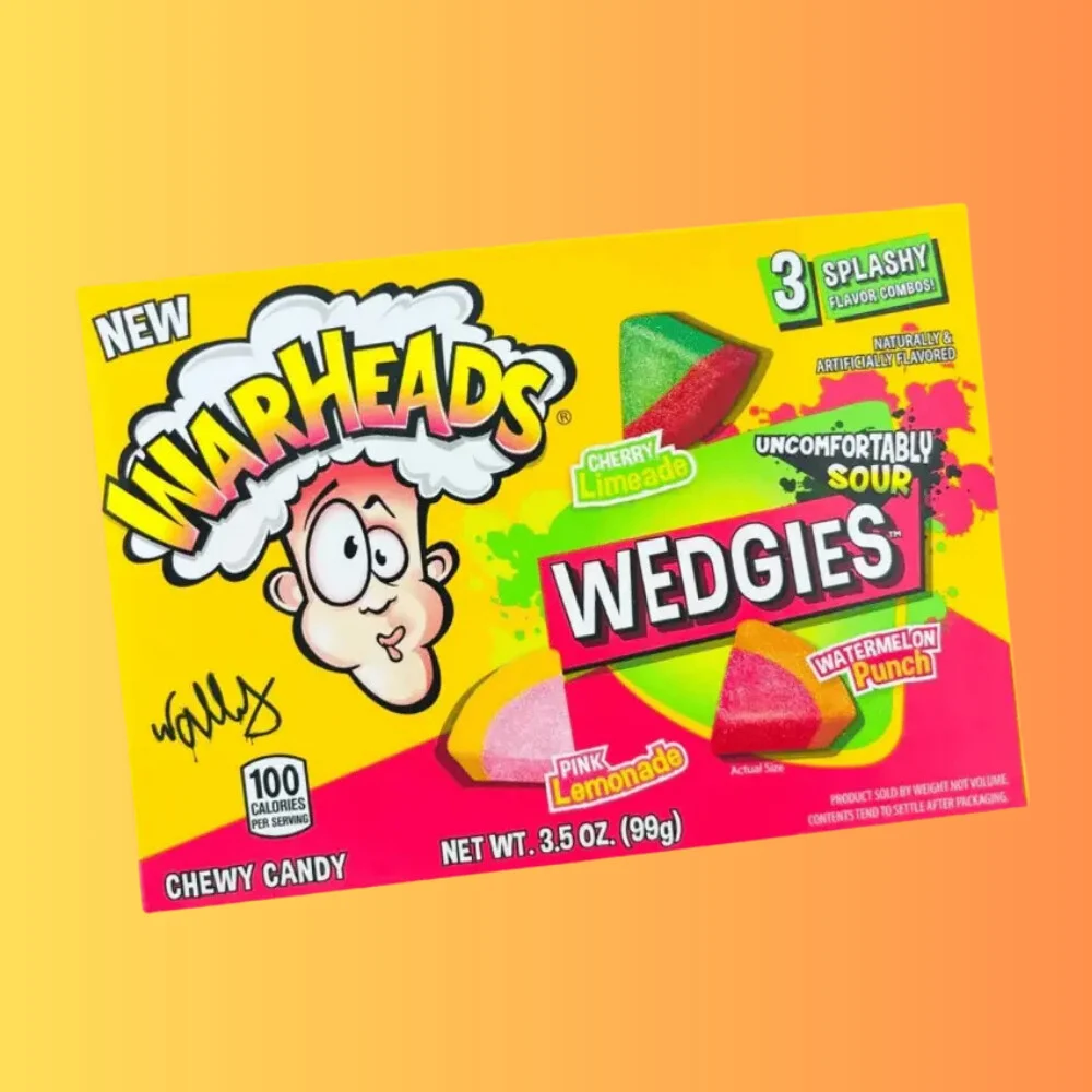 Warheads Wedgies Sour Chewy Candy I Savanyú Rágós Gumicukor 99g