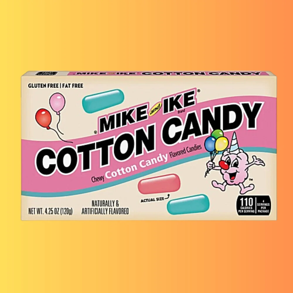 Mike And Ike Cotton Candy 120g I Vattacukor Ízű Cukorka