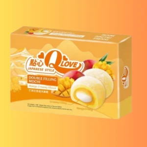 QLove Creamy Mango Double Filling Mochi 180g I Krémes Mangós Dupla Töltésű Mochi