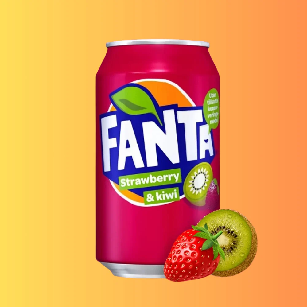 Fanta Strawberry Kiwi Soda 330ml EU I Fanta Eper-Kiwi Ízű Üdítőital